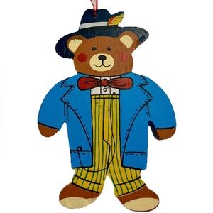 1983 Vtg Bear Ornament Stephanie Siegel
